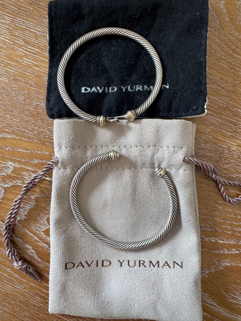 2 Authentic David Yurman Bracelets - Size Medium - Picture 2 of 7